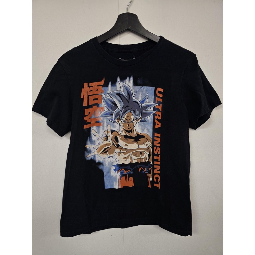 Dragon‎ Ball Super Shirt Mens Medium Black Goku Ultra Instinct Anime Graphic Tee